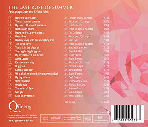 The Last Rose of Summer - Folk Songs from the British Isles