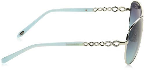 Tiffany & Co. 0TY3049B 60019S 58 Gafas de sol, Plateado (Silver/Azuregradientbluee), Mujer