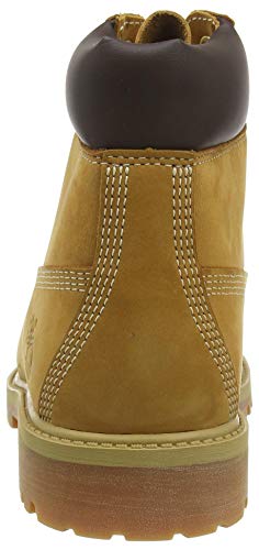 Timberland 6-Inch Premium WP, Botas Clasicas Unisex Niños, Amarillo (Wheat Nubuck), 35.5 EU