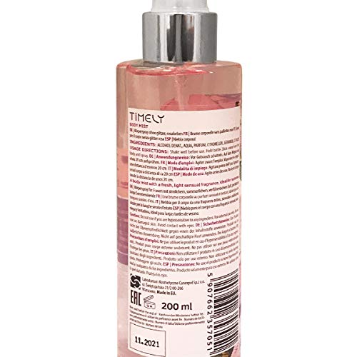 Timely - Bruma corporal con fragancia sensual, 200 ml