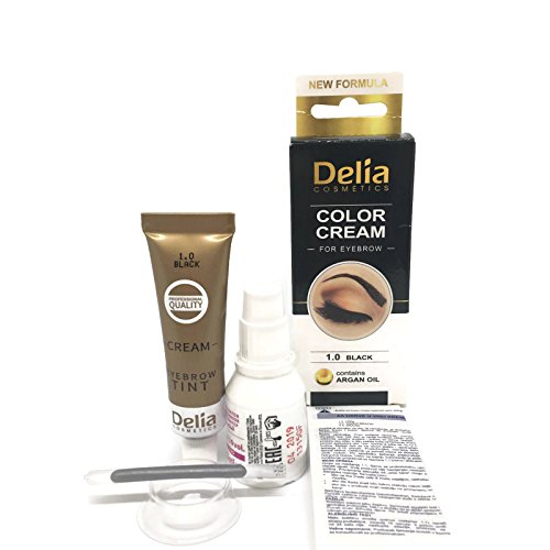 Tinte profesional para ceja y pestaña, 15ml KIT Delia Negro/Marrón/Marrón Oscuro (Negro)