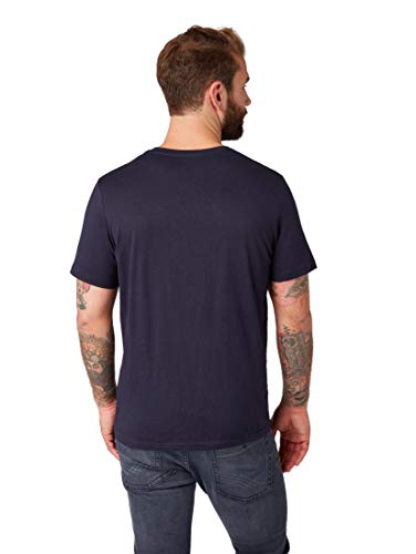 Tom Tailor Casual 1008637 Camiseta, Gris (Tarmac Grey 10899), X-Large para Hombre