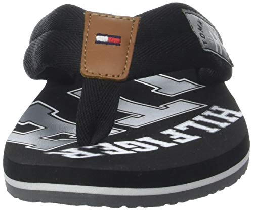 Tommy Hilfiger Essential TH Beach Sandal, Chanclas para Hombre, Negro (Black 990), 41 EU