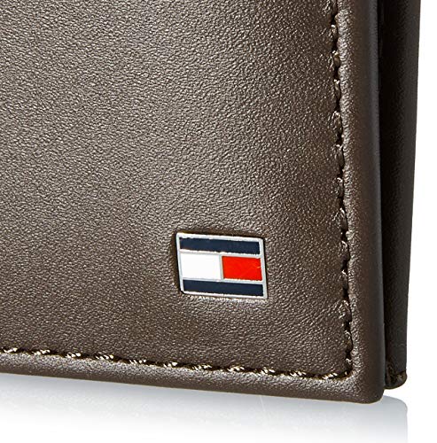 Tommy Hilfiger Eton CC and Coin Pocket, Cartera Hombre^Mujer, Brown, OS