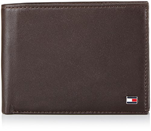 Tommy Hilfiger Eton CC and Coin Pocket - Cartera para Hombre, Color Brown 204, Talla 13x10x2 cm (B x H x T)