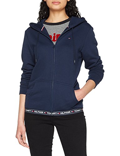 Tommy Hilfiger Hoody HWK Top de Pijama, Azul (Navy Blazer 416), Small para Mujer