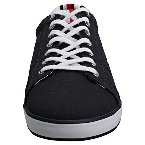 Tommy Hilfiger Men's H2285 Arlow 1D Canvas Lace Up Trainer Midnight Navy-Midnight-11 Size 11