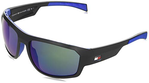 Tommy Hilfiger TH 1722/S gafas de sol, MTBLKBLUE, 61 para Hombre