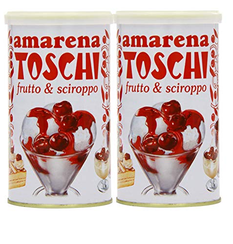 Toschi Amarena Cherries Tin 400 g (Pack of 2)