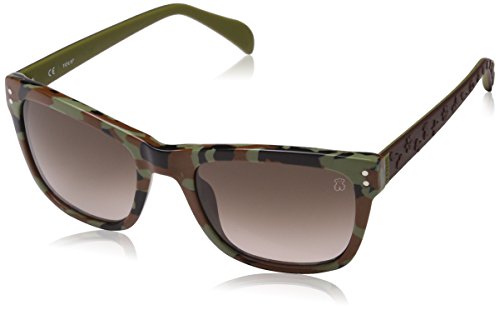 TOUS STO829-5207D7 Gafas de sol, Green/Shiny Brown, 52 para Mujer