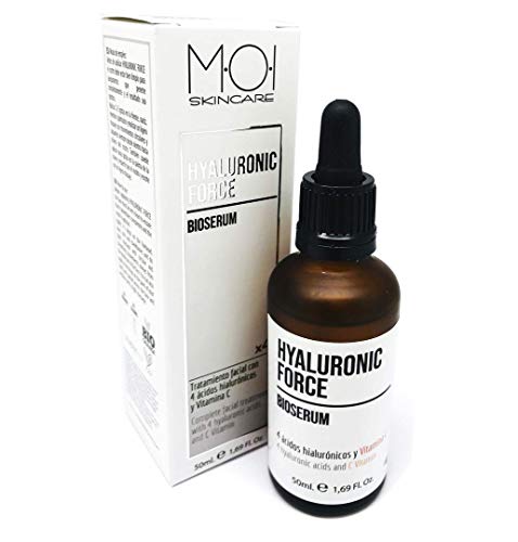 Tratamiento facial HYALURONIC FORCE Bioserum 4 ácidos hialurónicos + Vit. C 50ml M·O·I SkinCare