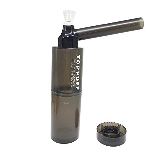 Tubo de agua que fuma de la cachimba de acrílico portable y durable con el color negro transparente de la botella plástica (tubo con la botella)