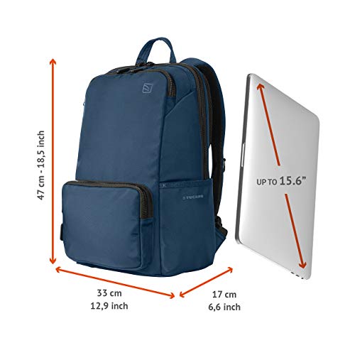 Tucano- Luna Gravity Mochila para Ordenador Portátil 15.6 Pulgadas y Compatible con Macbook Pro 16, Sistema Antigravedad con Reducción de la Carga