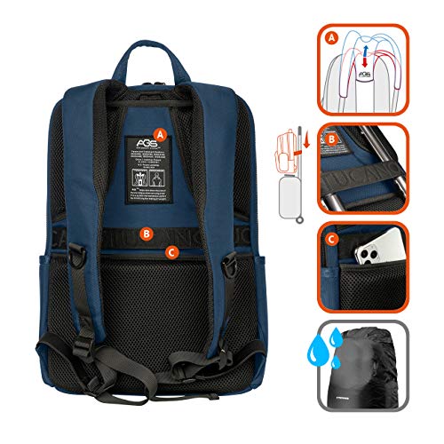 Tucano- Luna Gravity Mochila para Ordenador Portátil 15.6 Pulgadas y Compatible con Macbook Pro 16, Sistema Antigravedad con Reducción de la Carga