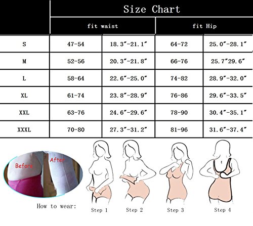 Tuopuda Body Faja Reductora Mujer Abdomen con Gancho,cómodo y Ligero Corsé Faja para presumir de Buena Figura sin Costuras (L (Waist 22.6-25 Inch), Beige)