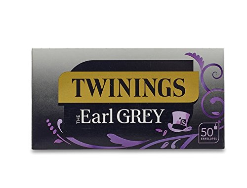 Twinings Earl Grey 50 bolsitas de té envueltas individualmente por caja