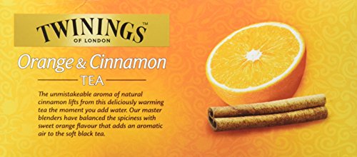 Twinings Of London Té Orange & Cinnamon - 4 Paquete de 25 Bolsitas