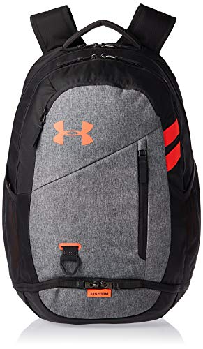 Under Armour Hustle 4.0, accesorio deportivo, mochila para portátil resistente al agua unisex, gris (Jet Gray/Jet Gray/Beta (010)), Taglia unica