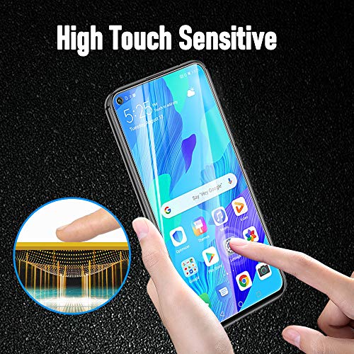 UniqueMe [3 Pack] Protector de Pantalla para Huawei Nova 5T / Honor 20, Vidrio Templado [ 9H Dureza ] [Sin Burbujas] HD Film Cristal Templado para Huawei Nova 5T / Honor 20