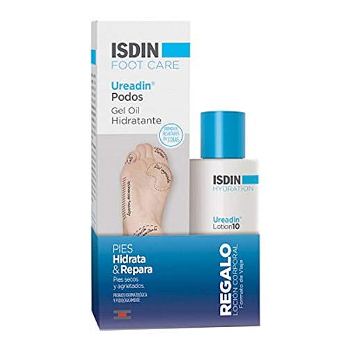 Ureadin Podos Gel Oil Hidratante Pies Secos y Agrietados, 75ml+REGALO Loción Corporal, 100ml