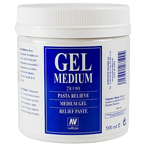 Vallejo : Acrylic Gel Medium : 500ml