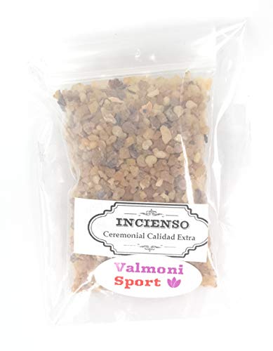 Valmoni Sport Incienso en Grano 50 g Litúrgico Iglesia Resina 100% Natural Olíbano de Arabia