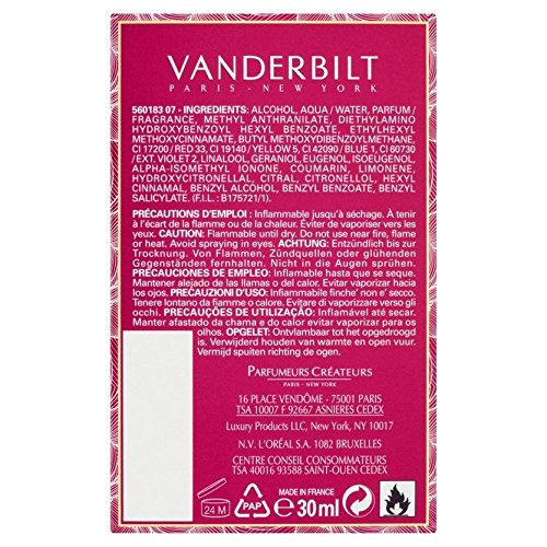 Vanderbilt Gloria Minuit à New York - Colonia para mujer (30 ml)