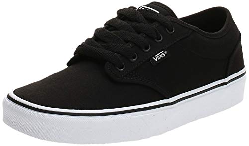 Vans Atwood, Zapatillas para Hombre, Negro (Black/White Canvas 187), 46 EU