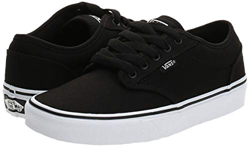 Vans Atwood, Zapatillas para Hombre, Negro (Black/White Canvas 187), 46 EU