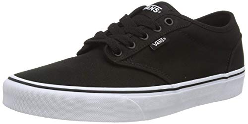 Vans Atwood, Zapatillas para Hombre, Negro (Black/White Canvas 187), 49 EU