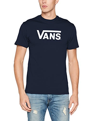 Vans Herren Classic T - Shirt, Blau (Navy/white), Large