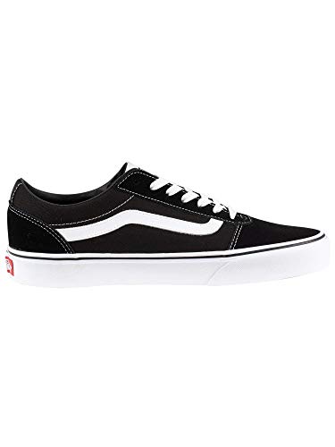 Vans Ward Canvas, Zapatillas Hombre, Negro ((Suede/Canvas) Black/White C4R), 41 EU