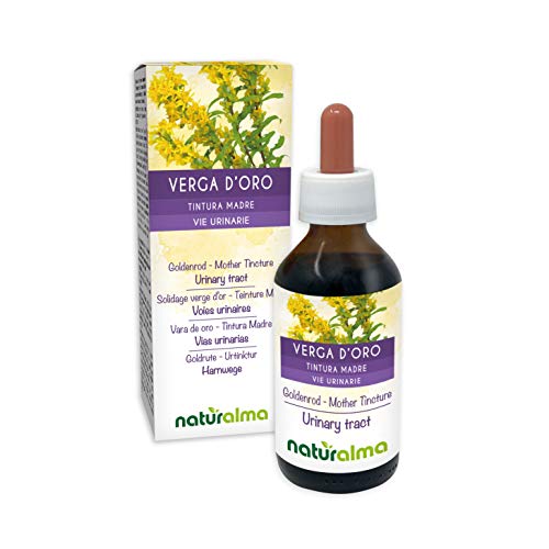 VARA DE ORO (Solidago virgaurea) hierba con flores Tintura Madre sin alcohol NATURALMA | Extracto líquido gotas 100 ml | Complemento alimenticio | Vegano