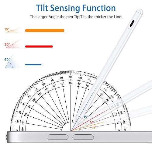VEEAPE Lápiz para Pantalla Táctil con rechazo de Palma, lápiz iPad Recargable con diseño magnético Compatible con iPad 6th 7th Gen/Air 3rd Gen/Mini 5th Gen/Pro 3rd Gen, High Precise Active Stylus