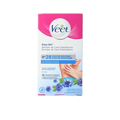 Veet Bandas De Cera Axilas Piel Sensible 16 Uds - 5 ml