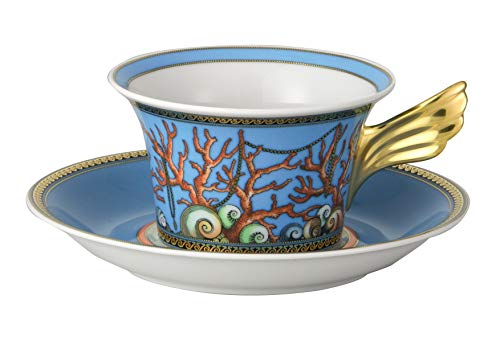 Versace  - Taza y Plato de té Les trésors de la mer