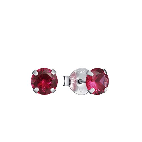 VICEROY PENDIENTES PLATA DE LEY CRISTAL ROJO PRESION 5035E000-57