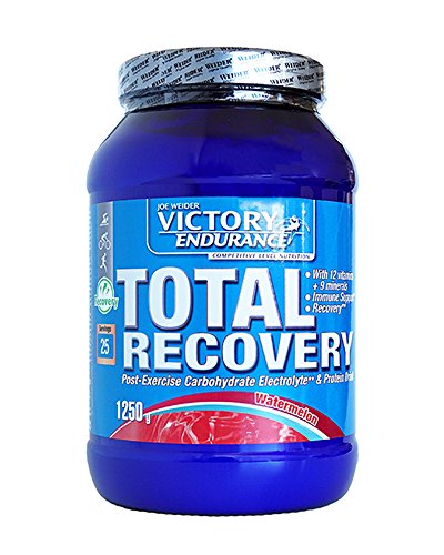 VICTORY ENDURANCE Total Recovery, Maximiza la recuperación después del entrenamiento, Enriquecido con electrolitos y vitaminas, Sabor Sandía (1250 g)