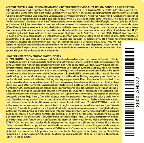 Vitamaze® Magnesio³ Complex de 350 mg Magnesio Puro Elemental, 180 Comprimidos Vegano Durante 6 Meses, Óxido de Carbonato de Citrato de Magnesio, Magnesio Complejo sin Aditivos Innecesarios