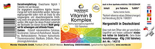 Vitamina B Complex – Vegetariano – Con todas las Vitaminas B esenciales – 100 cápsulas