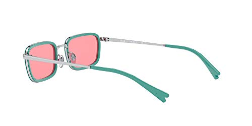 Vogue Millie Bobby Brown X Eyewear Collection Lentes oscuros, Plateado/Rosado, 57 para Mujer