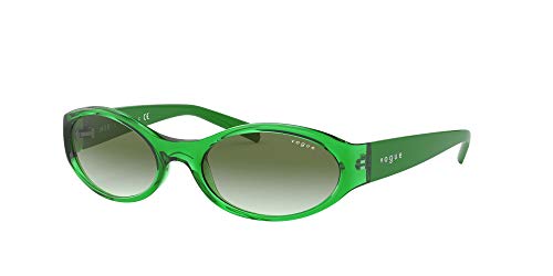 Vogue Millie Bobby Brown X Eyewear Collection Lentes oscuros, Verde Transparente/Verde Degradado, 57 para Mujer