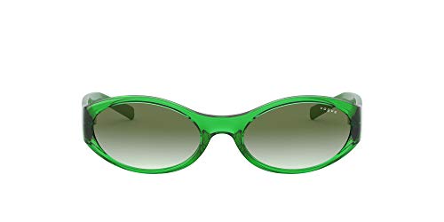 Vogue Millie Bobby Brown X Eyewear Collection Lentes oscuros, Verde Transparente/Verde Degradado, 57 para Mujer