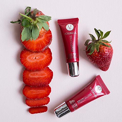 VOLUMAX FRUITGLOSS. Labios Hidratados.Volumen y Brillo. Sabor Fresa Intensa