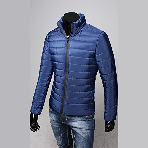 VPASS Abrigo Hombre Invierno,Cazadora de Hombre Abrigo de Stand Collar Slim de Invierno Caliente Chaqueta Tops Abrigo Capa Gruesa de Cremallera Cazadora Casual Outwear Jacket