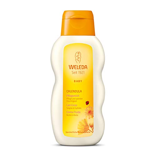 Weleda - Leche corporal de caléndula para bebé, 200 ml