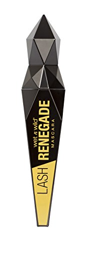 Wet n Wild - Lash Renegade Mascara - Máscara de Pestañas Negra con Cepillo con Fibras Incorporadas para Aumentar la Longitud de las Pestañas - Fórmula Suave y Envolvente - Brazen Black - 1 Unidad