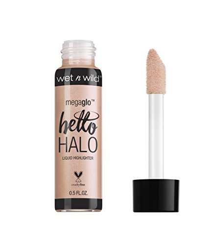 Wet n Wild Megaglo Helo Halo Liquid Highlighter (Halo Goodbye)- Iluminador Líquido con Pigmentos Perlados Brillantes - 1 unidad