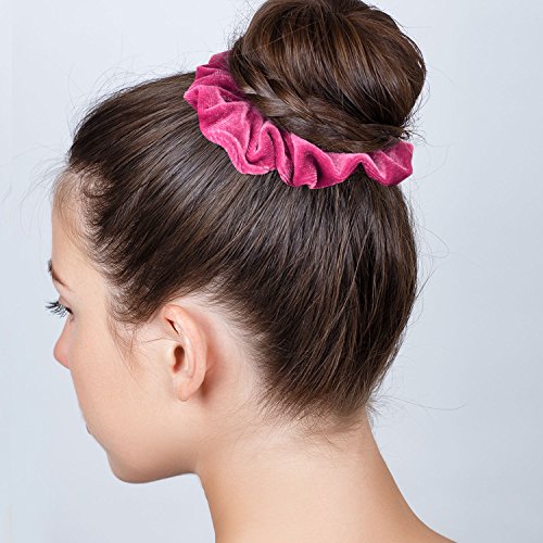 Whaline 12 Piezas Scrunchies de Pelo, Coleteros Elásticos para Mujeres y Chicas, Bandas de Bobble de Terciopelo Suaves, 12 Colores