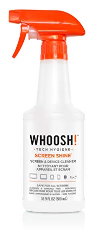 Whoosh! – Spray pulverizador limpiador de pantalla 100% natural, sin amoniaco ni alcohol. Contra polvo y manchas – 500 ml